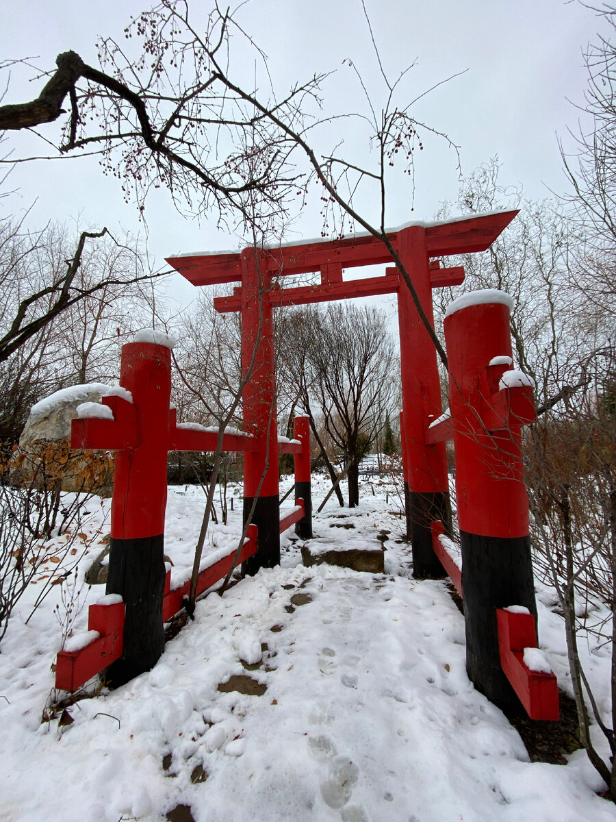 Ворота на выходе из японского сада | Личное фото
