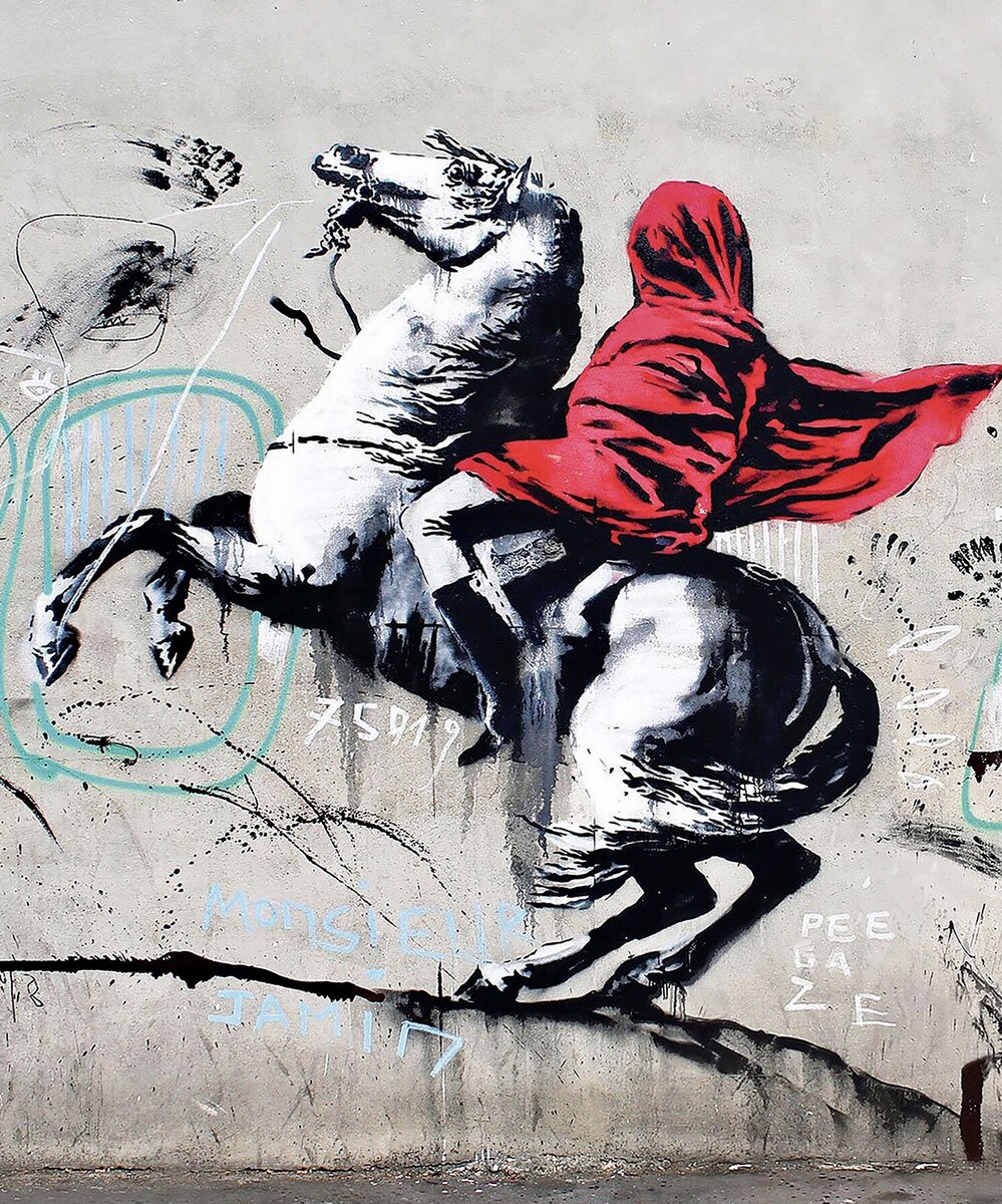 Мурал Бенкси. Фото: libreshot.com