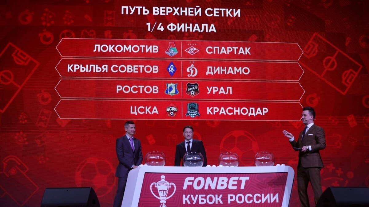 Фонбет кубок россии таблица