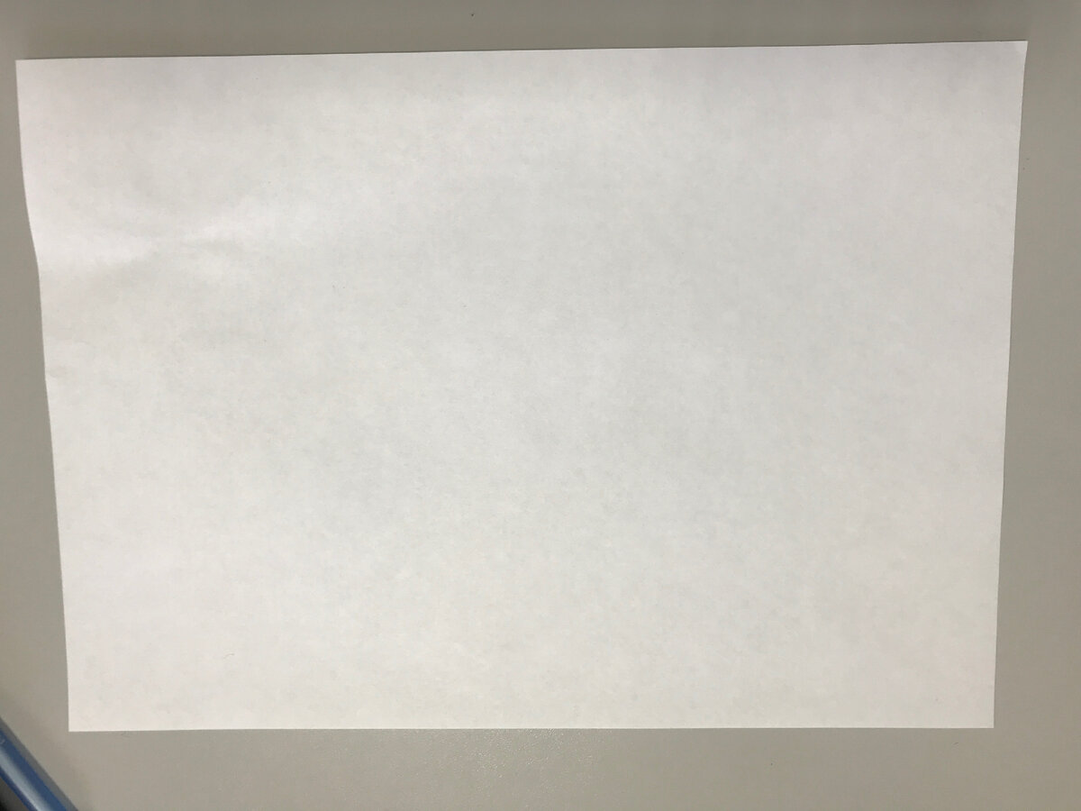 Я беру обычный лист бумаги А4.