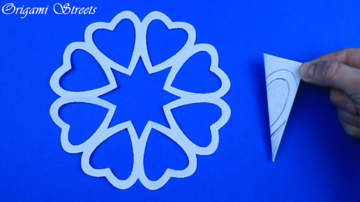 Снежинка оригами из бумаги. Видео.