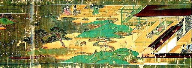 Фрагмент свитка «Касуга-гонген-генки». 1309 г. 
Источник: http://www.magiminiland.org/
