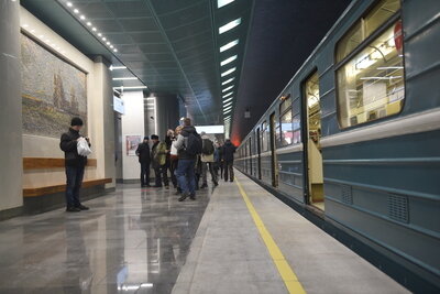    Открытие станции «Беломорская» на Замоскворецкой линии московского метро ©Николай Корешков РИАМО