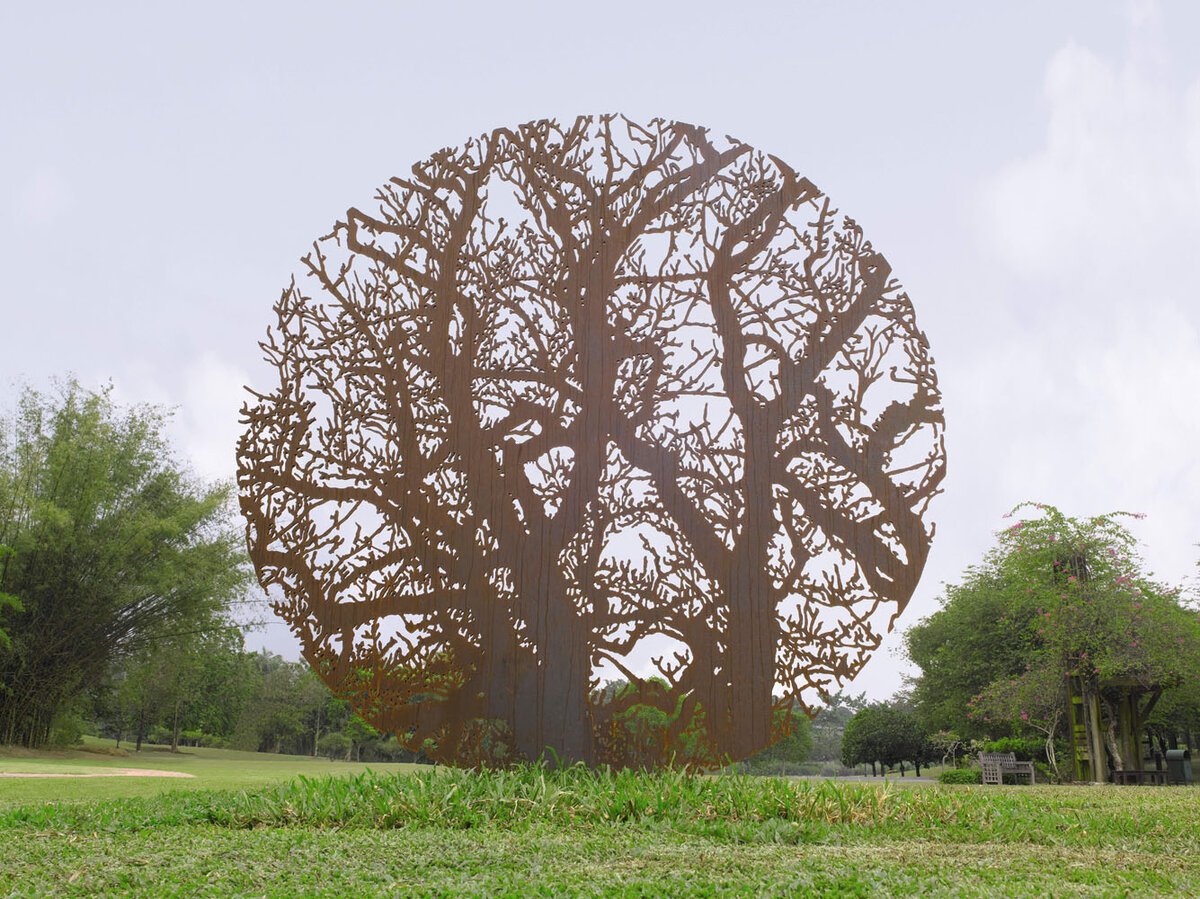 Дерево миллера. Металлическое дерево. Арт объект дерево. Дерево из металла. Скульптура в виде дерева.