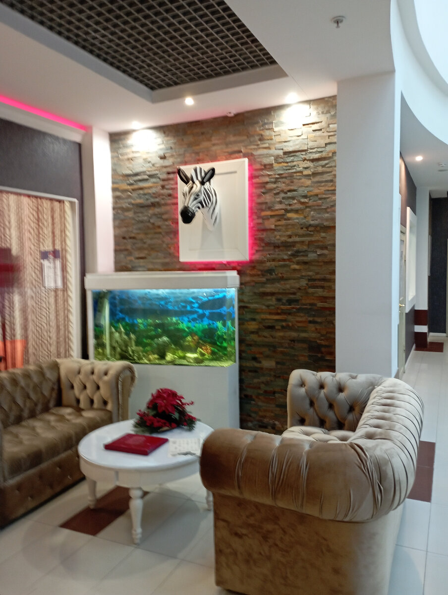 Внутренние интерьеры фитнес - клуба "Зебра". Фото моё.