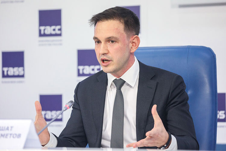   Накануне в ТАСС прошла первая пресс-конференция гендиректора фонда развития территорий России Ильшата Шагиахметова Фото: Алексей Белкин