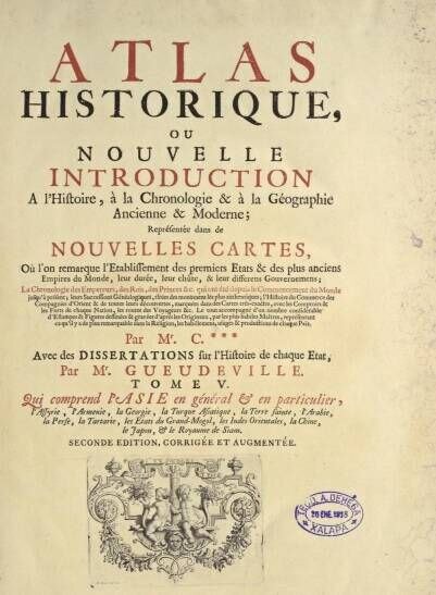 Атлас по истории 1720 года.