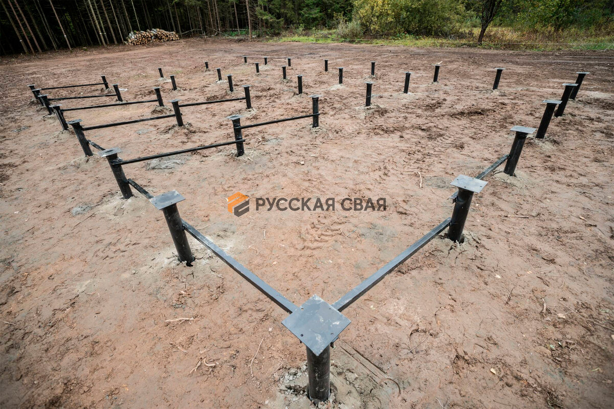 Свайно-винтовой фундамент 