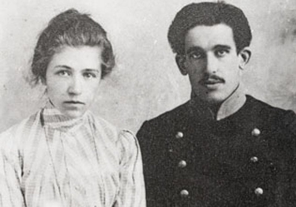     Евгений Клумов с женой Галиной. Фото: warmuseum.by