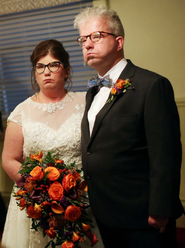 Счастливая пара с синдромом Мёбиуса. // Фото из открытых источников.