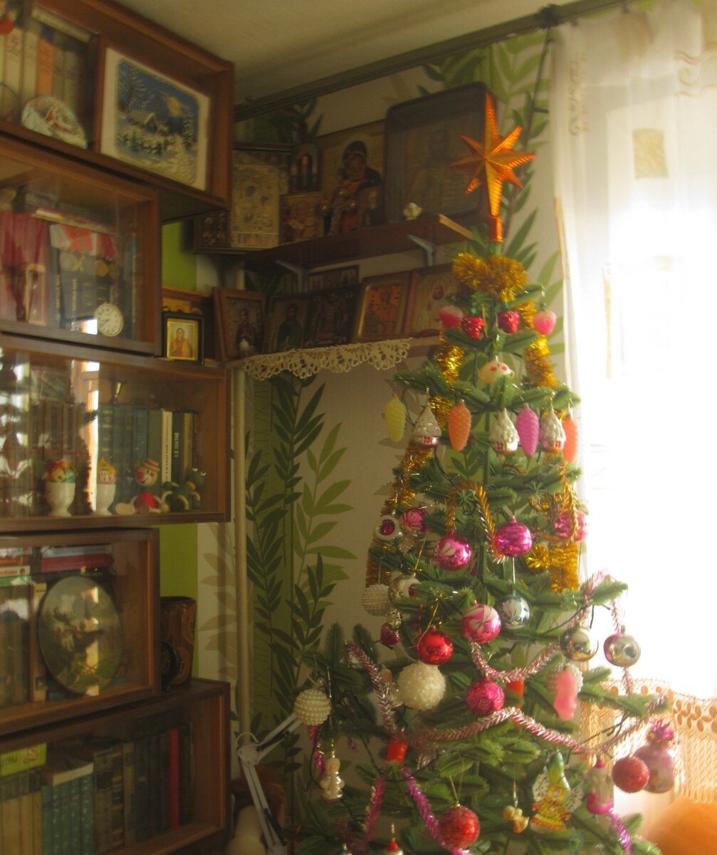 Наша ёлочка в московской квартире. Фото автора.