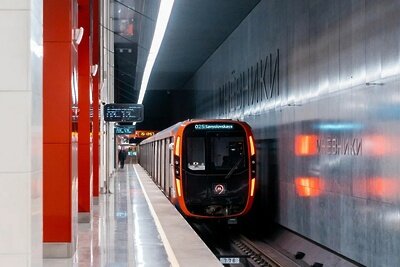    Поезд в метро © Telegram-канал «Дептранс Москвы»