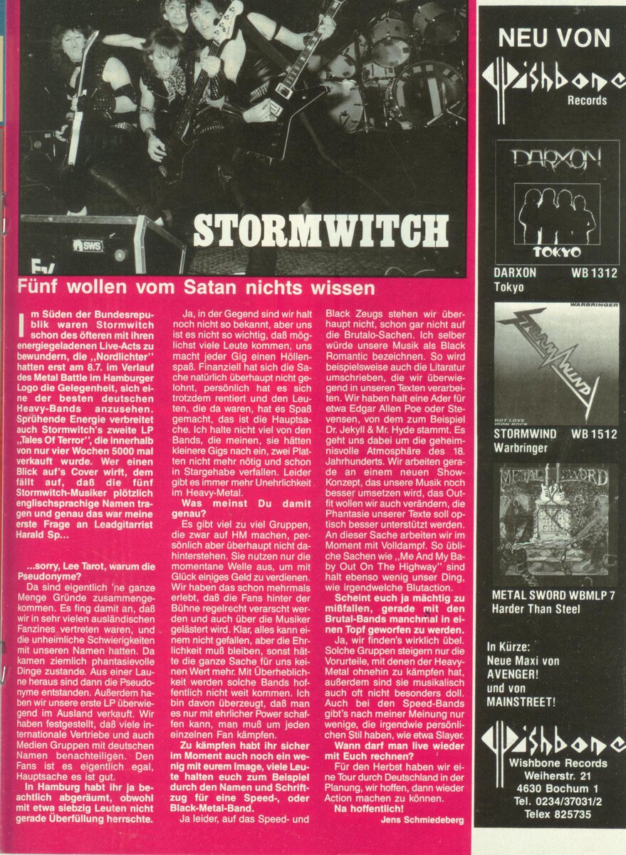 Страница журнала Metal Hammer