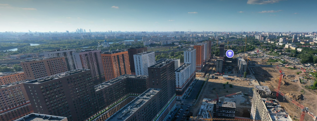 Вид с воздуха. Яндекс Панорамы.