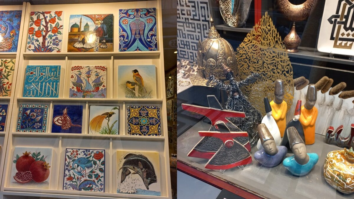 Очень красивые керамические плиточки продаются в районе Султанахмет