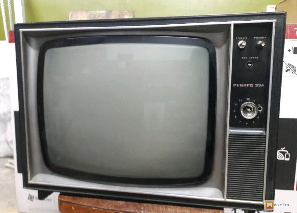 Телевизор рекорд черный