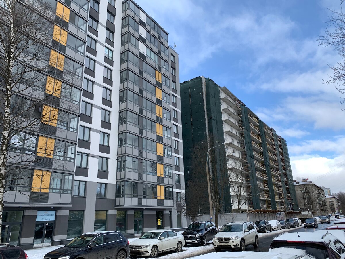 Вид на ЖК со Студенческой улицы