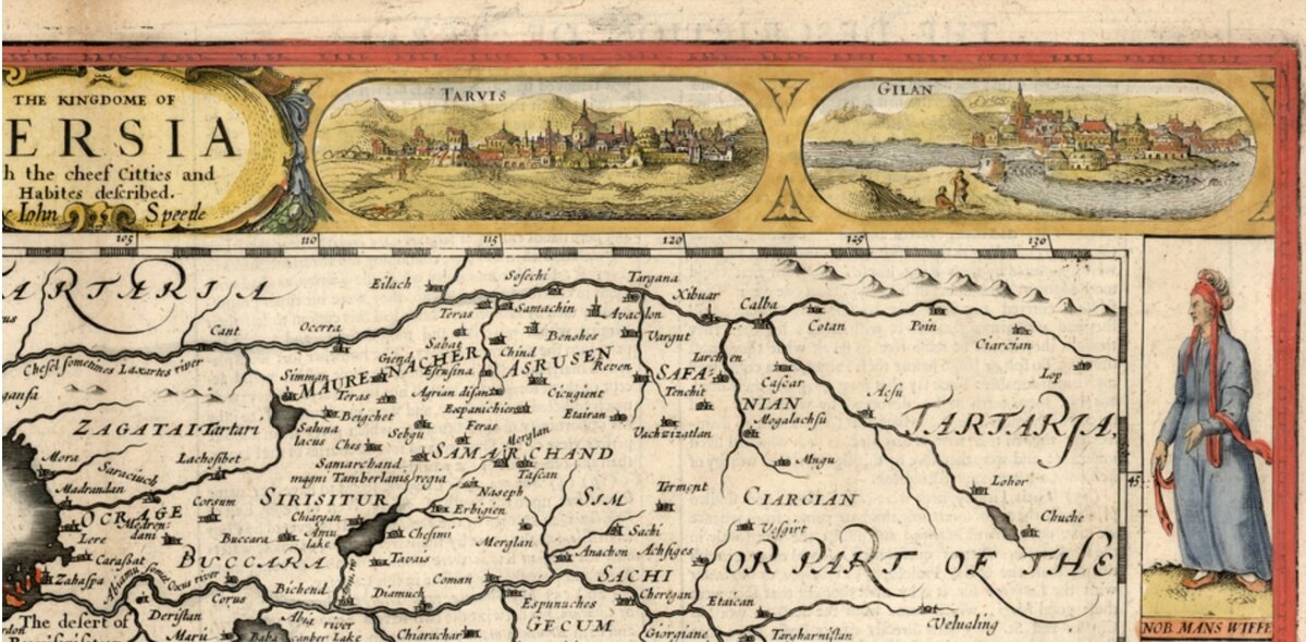 Карта джона спида 1627 года