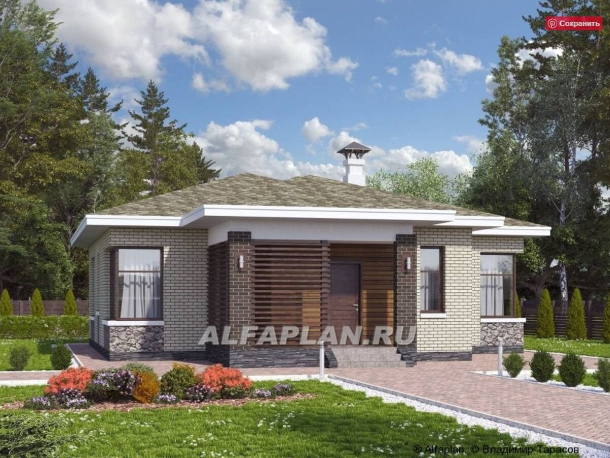 Проект одноэтажного дома для ценителей комфорта "Бережки" 920А, 159 м2, 3 спальн