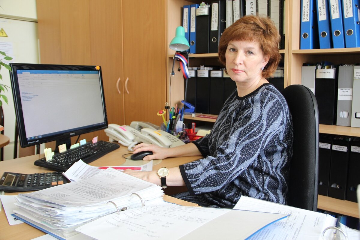 Ирина на рабочем месте