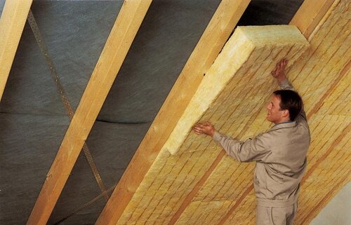 Утепление минеральной ватой