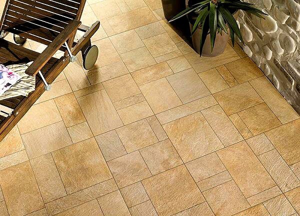 керамогранит на полу - оригинальная плитка