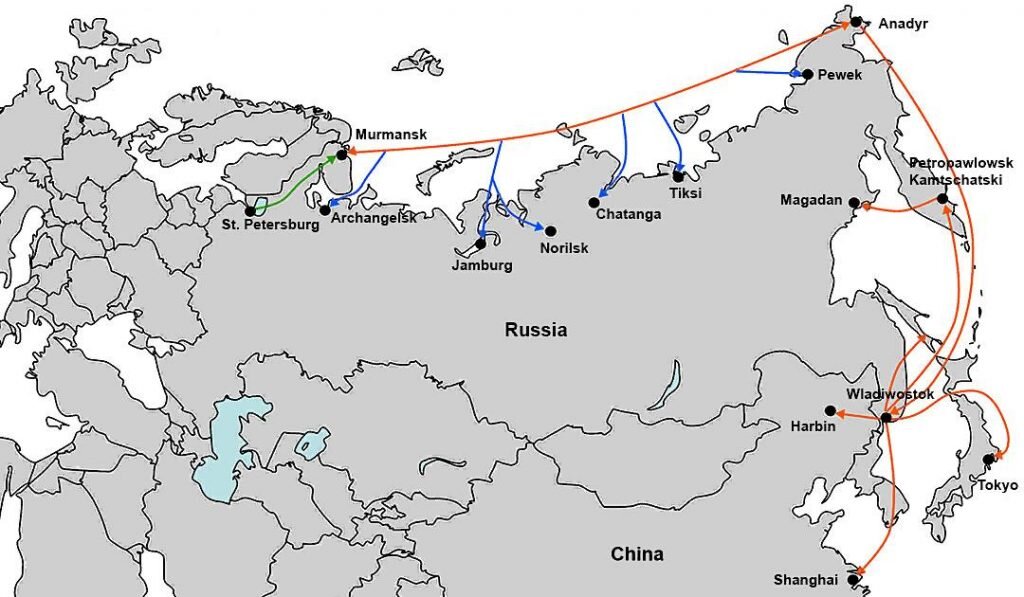 Arctic Connect . Карта: polarjournal.ch