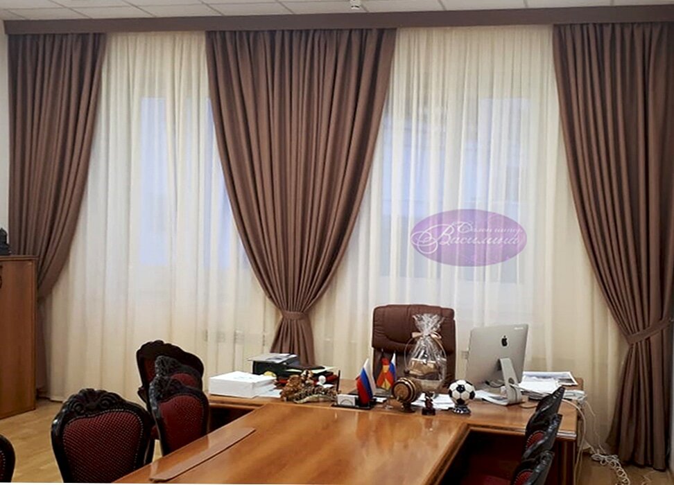 Шторы для кабинета.