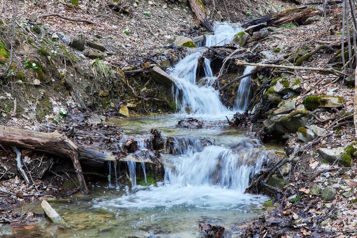 Водопады в 50 км от Краснодара, гора Собер-Баш и весна | ТРОЕ С КАМЕРОЙ |  Дзен