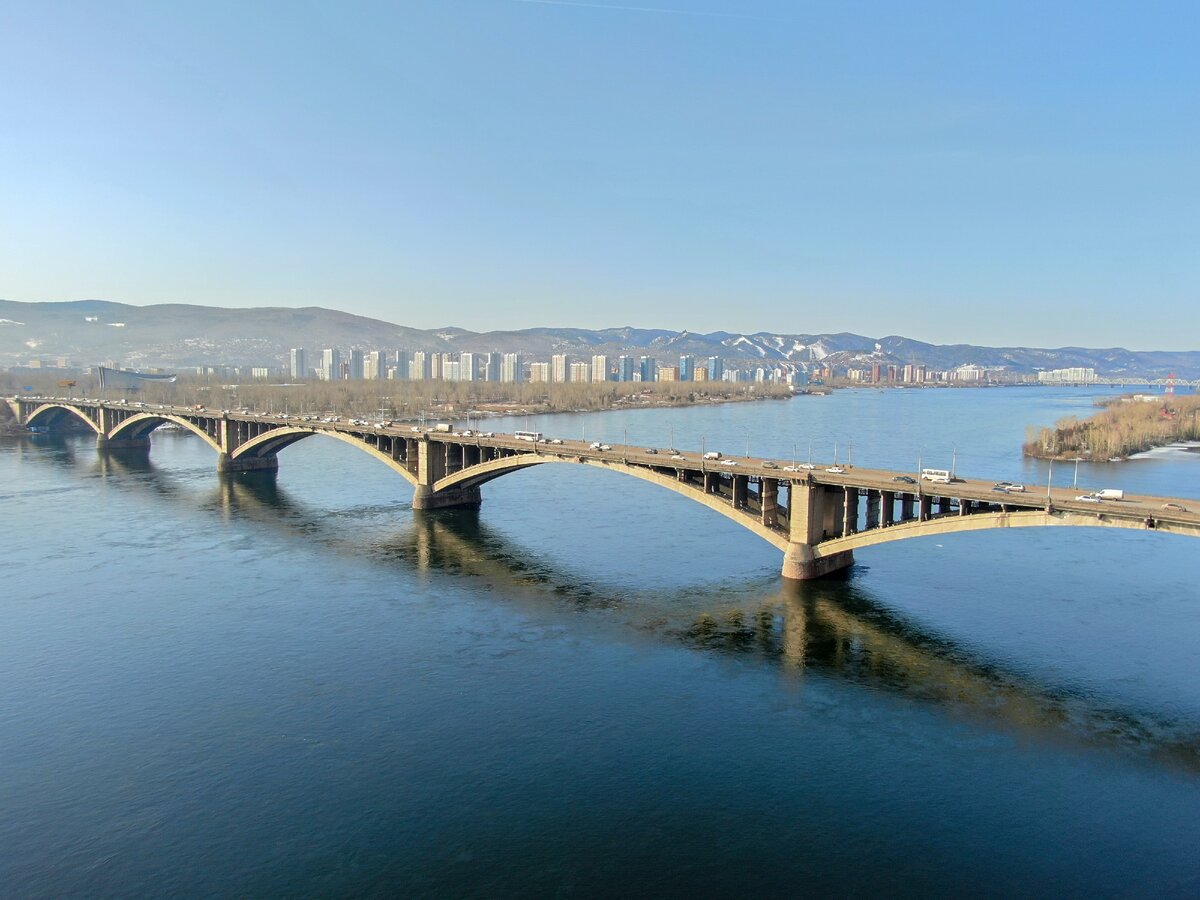 Коммунальный мост в Красноярске