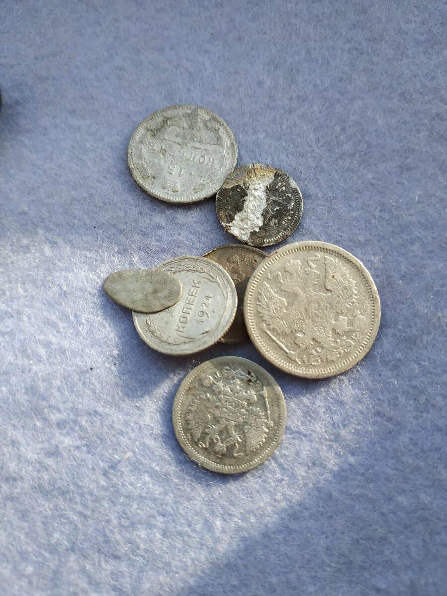 Монетки из серебра. 