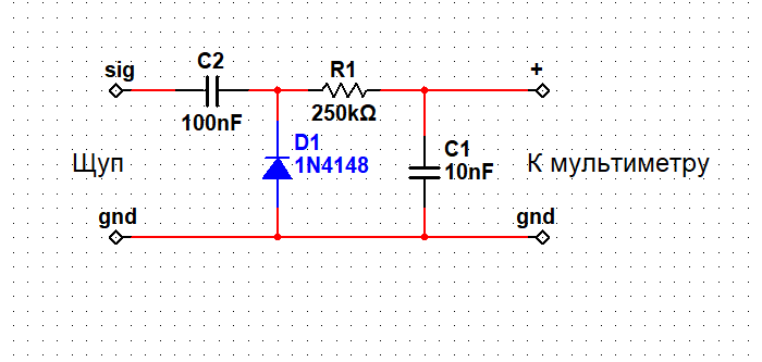 Рисунок 1. Схема детекторной головки.