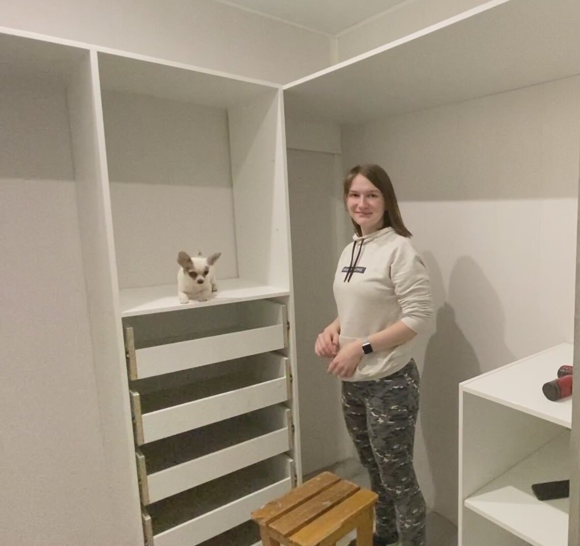 Небольшой рассказ, как я проектировала и собирала гардеробную ...