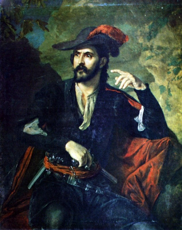 В. А. Тропинин: Разбойник (Портрет князя Оболенского)