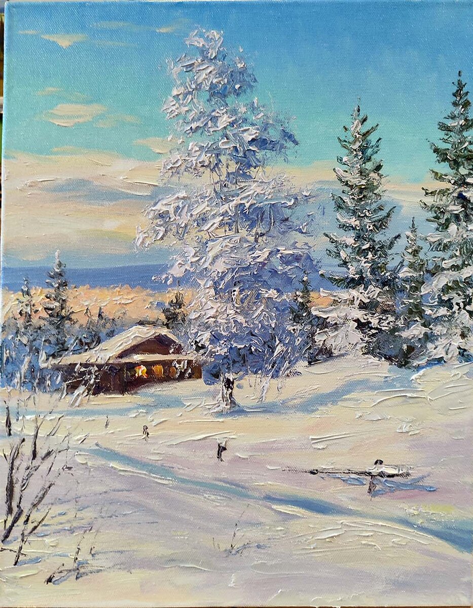 Мартюшев Юрий Солнечный день 50х40 хм 2021г  