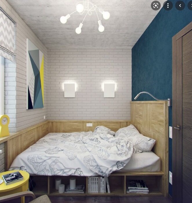 Дизайн маленькой спальни - идеи оформления, 40 фото