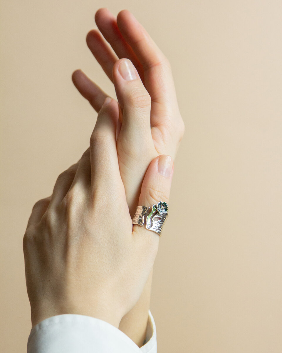 Кольцо  Лютики-цветочки