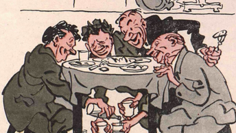 Умели из журнала Крокодил за 1959 год, посмеяться над собой большая подборка карикатур.