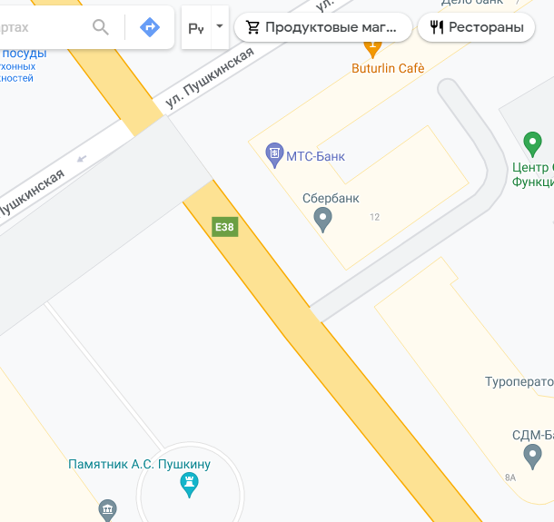 Карта  кусочка  Центра  города  Воронежа  с которым  связывалась  моя  мечта. 