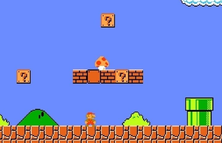 Начальный уровень Mario