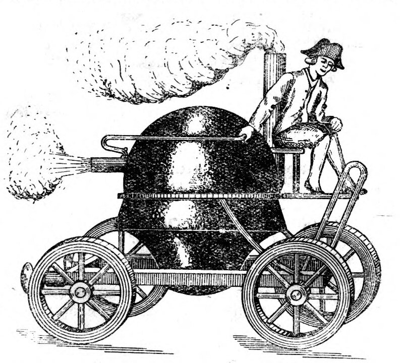 Первые тепловые машины. Паровая тележка Ньютона. Паровая машина Ньютона. Паровая машина Исаака Ньютона.
