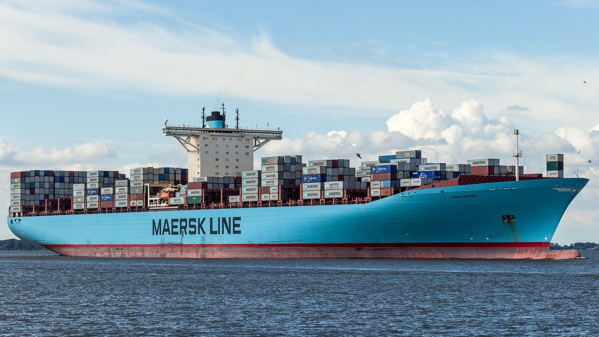 Контейнеровоз Emma Maersk. Взято из открытых источников
