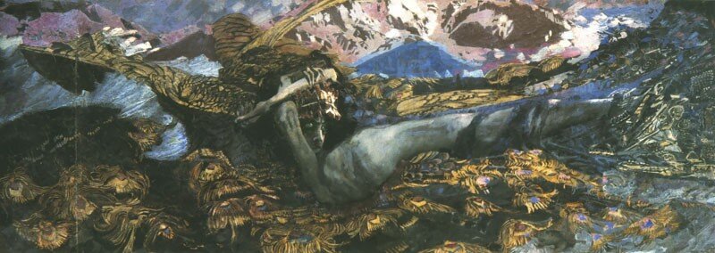 "Демон поверженный", 1902 г. Автор  - Михаил Врубель