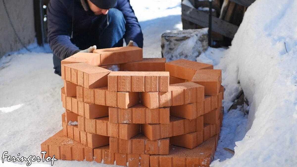 Тандыр своими руками за 1 час в 10 раз дешевле покупного. Сделал простой  вариант из кирпича и проверил в работе | Баня на 5+ | Дзен