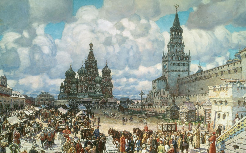 торговля перед Кремлем. 