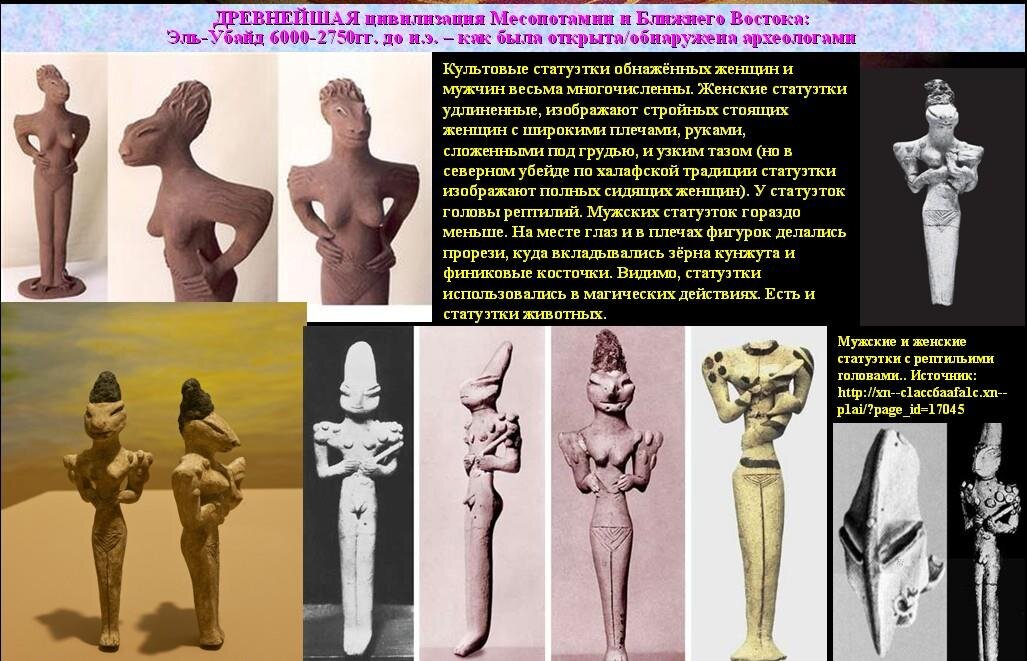 Древние изображения рептилоидов