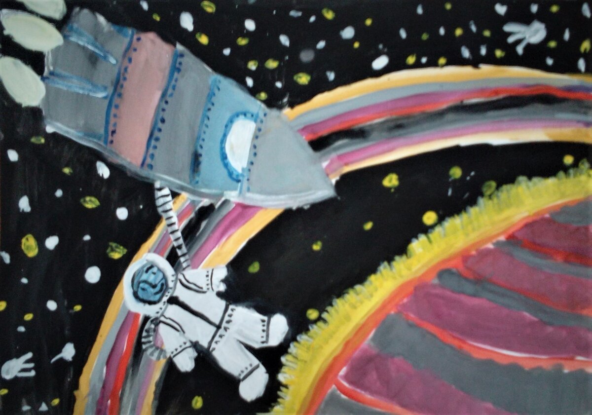 Губина Наташа 8 лет "Исследование Сатурна"