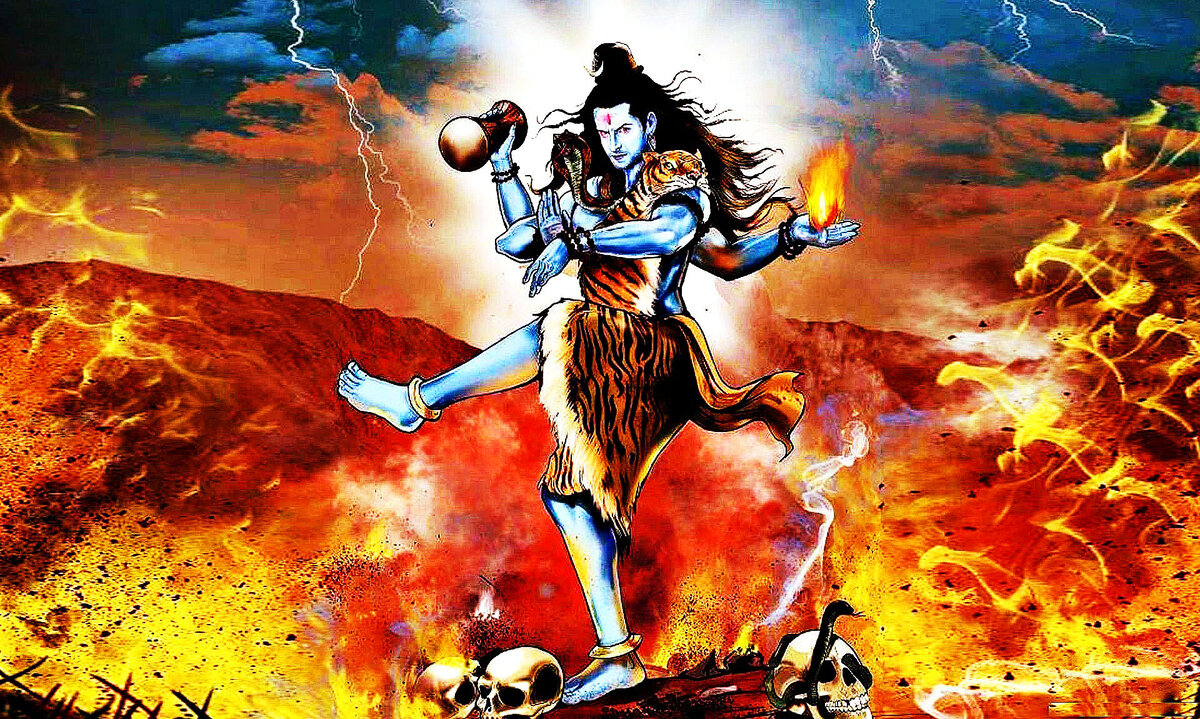 Изображение взято из интернета. Шива танцует с барабаном, на котором отстукивает звук "Ом" или "Аум", который символизирует вибрацию существования мира. 