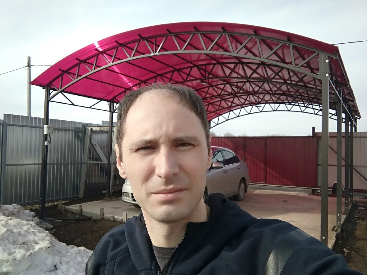 Мой автомобильный навес после зимы. @ Горбунов Сергей