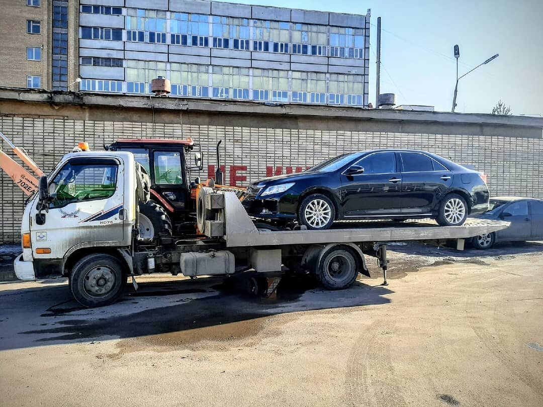 На эвакуаторе